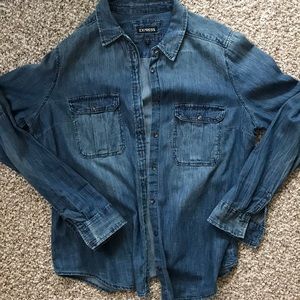 Used Express jean button up
